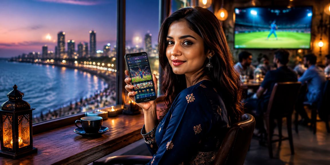 Mobile user enjoying cricket betting live