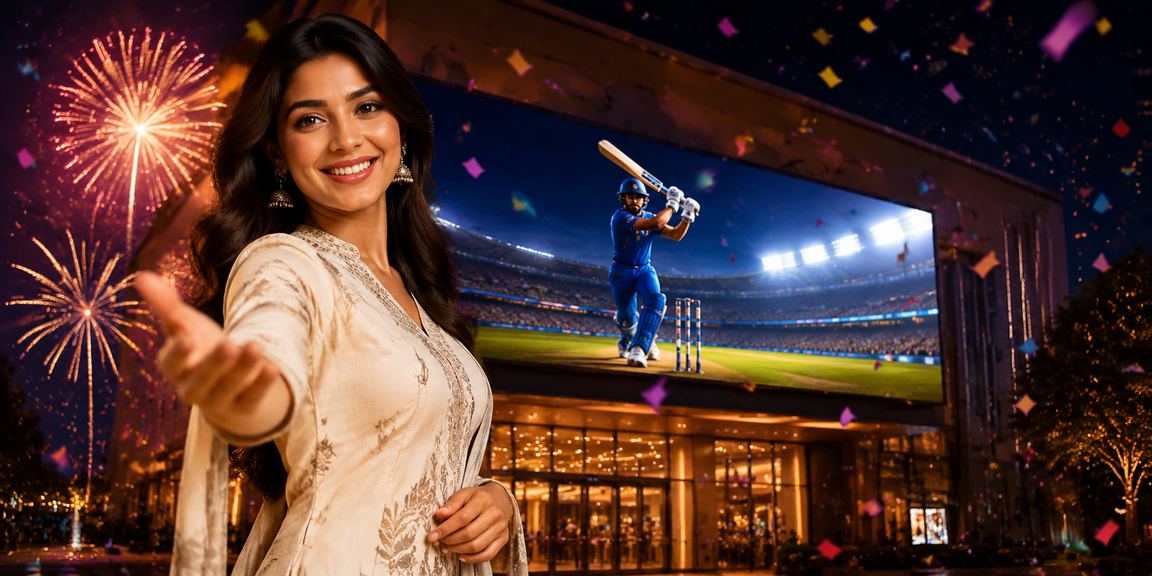 Cricket fans watching IPL and enjoying lottery games